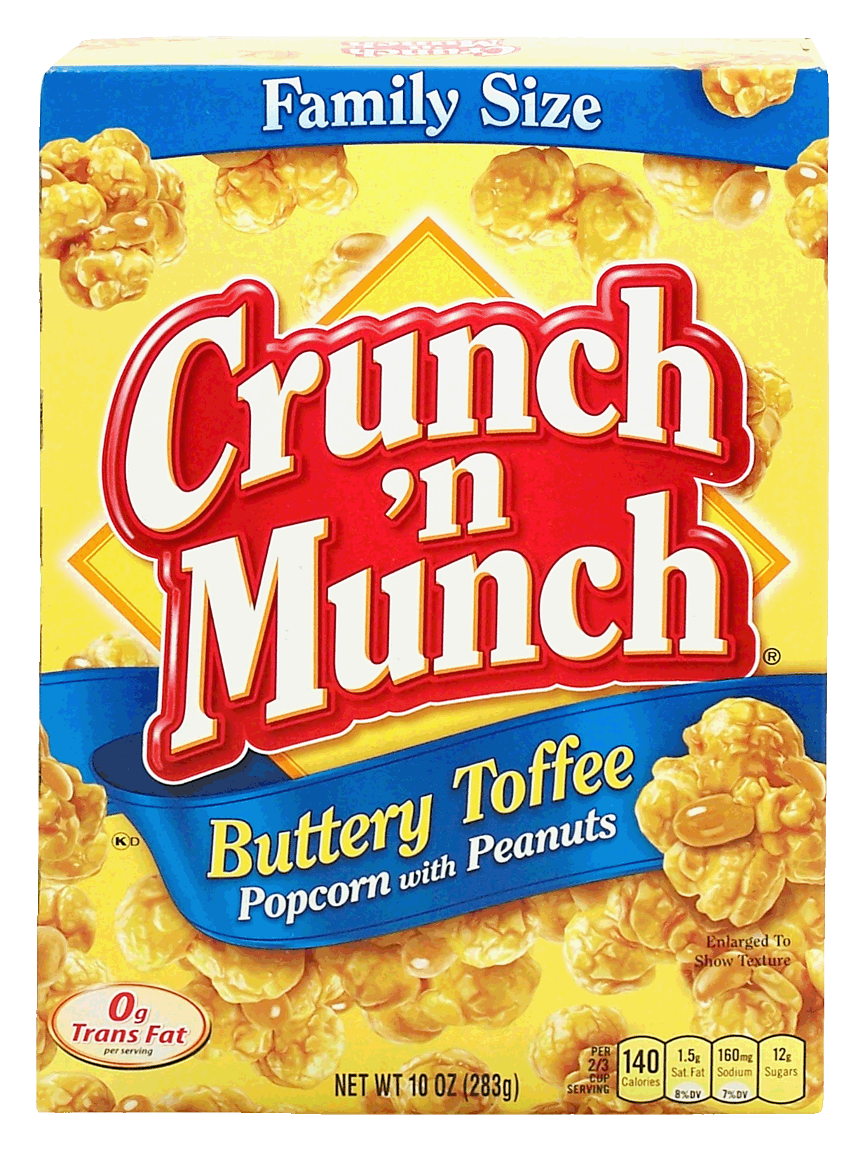 Crunch 'n Munch Family Size buttery toffee popcorn with peanuts Full-Size Picture